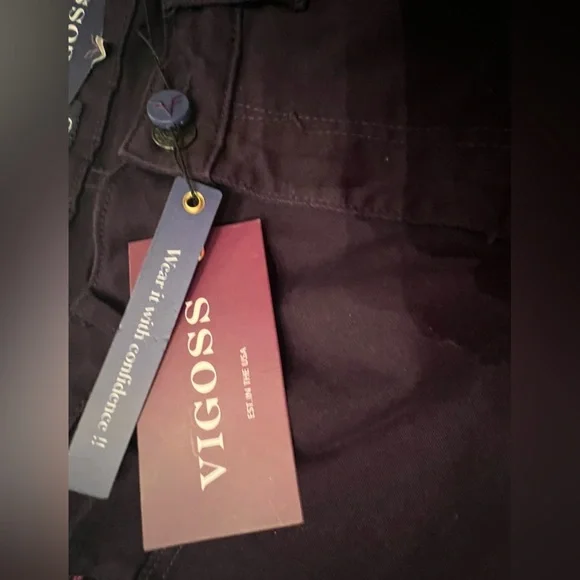 VIGOSS BLACK JEANS WAIST 31 LENGTH 29 - Picture 4 of 8